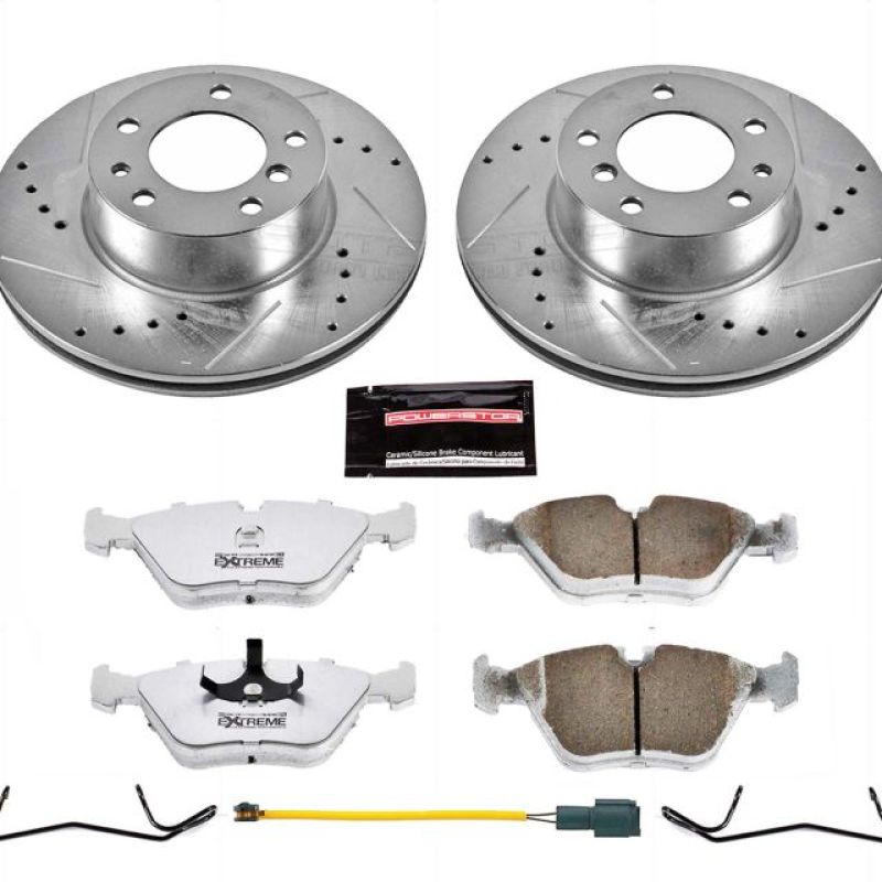 Power Stop 1989 BMW 525i Front Z26 Street Warrior Brake Kit Brake Kits - Performance D&S PowerStop