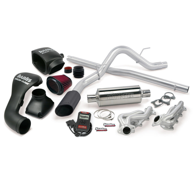 Banks Power 06-08 Ford 5.4L F-150 CCMB PowerPack System - SS Single Exhaust w/ Black Tip Performance Packages Banks Power