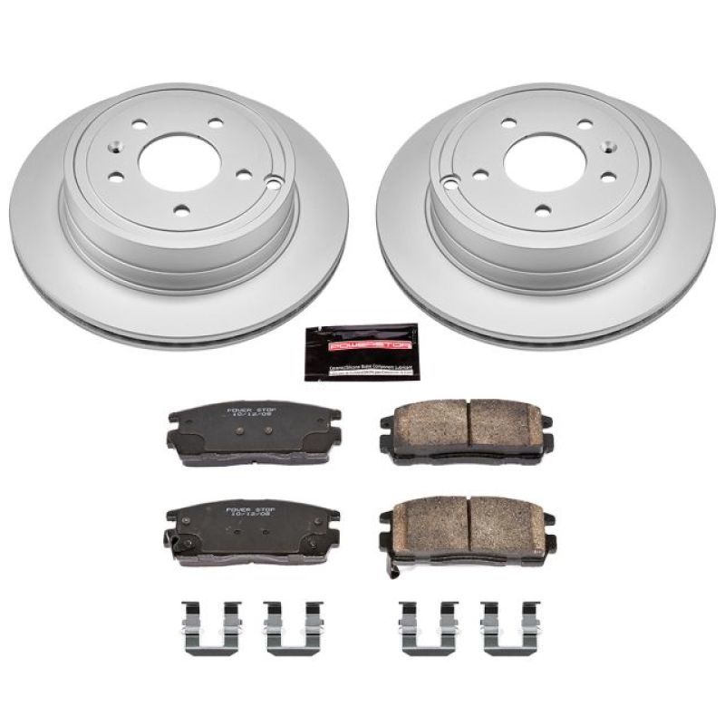 Power Stop 12-15 Chevrolet Captiva Sport Rear Z17 Evolution Geomet Coated Brake Kit Brake Kits - Performance Blank PowerStop