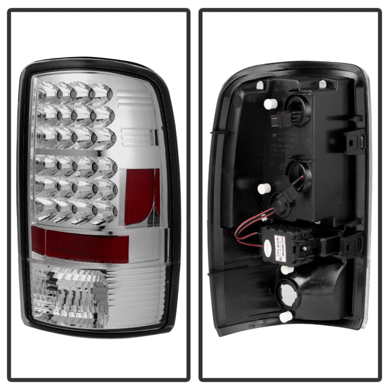 Spyder Chevy Suburban/Tahoe 1500/2500 00-06/GMC Yukon LED Tail Lights Chrome ALT-YD-CD00-LED-C Tail Lights SPYDER