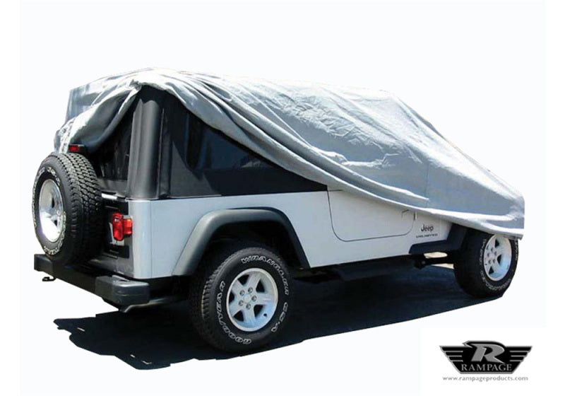 Rampage 2004-2006 Jeep Wrangler(TJ) LJ Unlimited Car Cover - Grey Car Covers Rampage