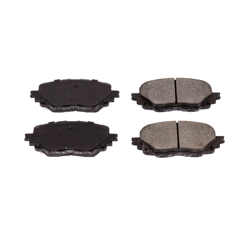 Power Stop 17-19 Fiat 124 Spider Front Z16 Evolution Ceramic Brake Pads Brake Pads - OE PowerStop