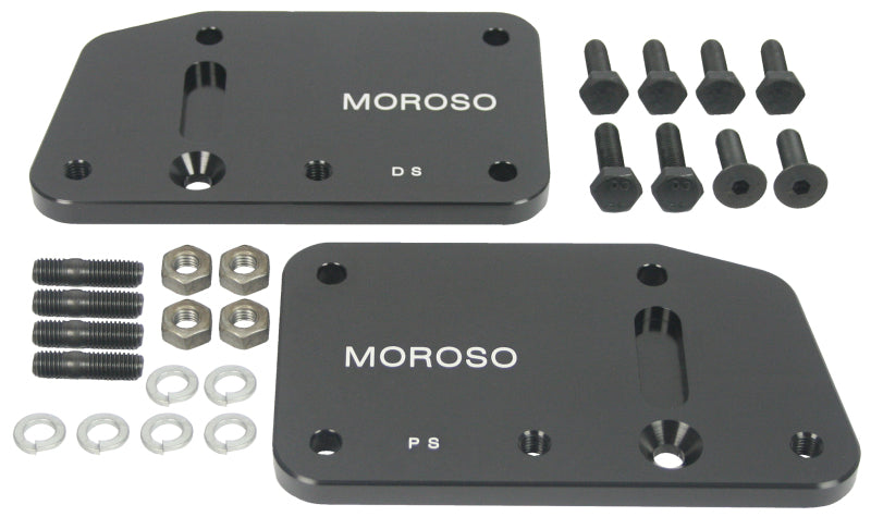 Moroso GM LS-1 Motor Mount Adapter Plate w/Hardware - Steel - 2 Pack Engine Mounts Moroso