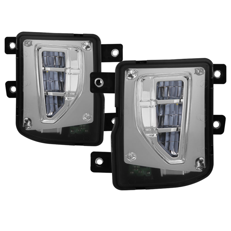 Spyder 16-18 Chevy Silverado 1500 OEM Style Full LED Fog Light w/Switch - Clear (FL-CSIL16-LED-C) Fog Lights SPYDER