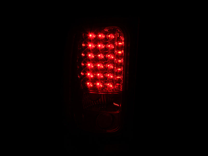 ANZO 1994-2001 Dodge Ram LED Taillights Red/Clear Tail Lights ANZO