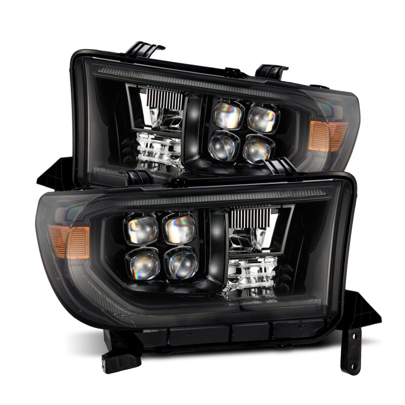 AlphaRex 07-13 Toyota Tundra NOVA LED Proj Headlights Alpha-Black w/Activ Light/Seq Signal/DRL Headlights AlphaRex