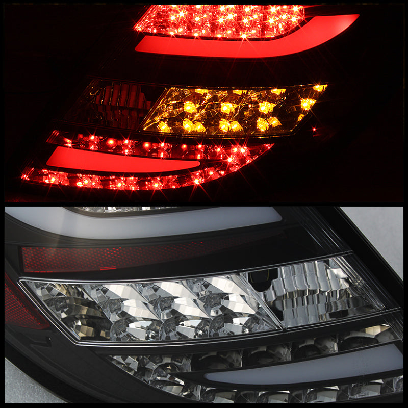 Spyder Mercedes Benz W204 C-Class 11-14 LED Tail Lights - Blk ALT-YD-MBZC11-LED-BK Tail Lights SPYDER