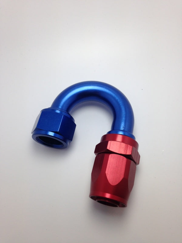 Fragola -10AN Nut x -12AN Hose Reducing Hose End - Blue/Red 180 Degree Fittings Fragola