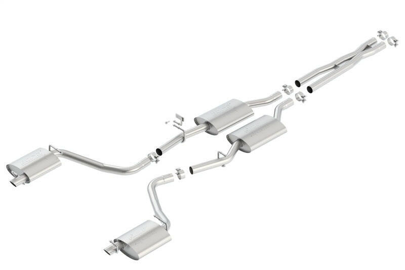 Borla 15-16 Dodge Charger 3.6L V6 ATAK Cat Back Exhaust (Uses Factory Valence) Catback Borla