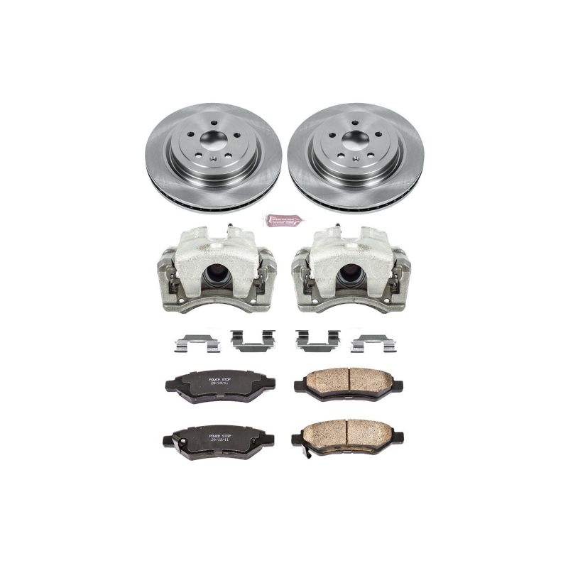 Power Stop 08-14 Cadillac CTS Rear Autospecialty Brake Kit w/Calipers Brake Kits - OE PowerStop