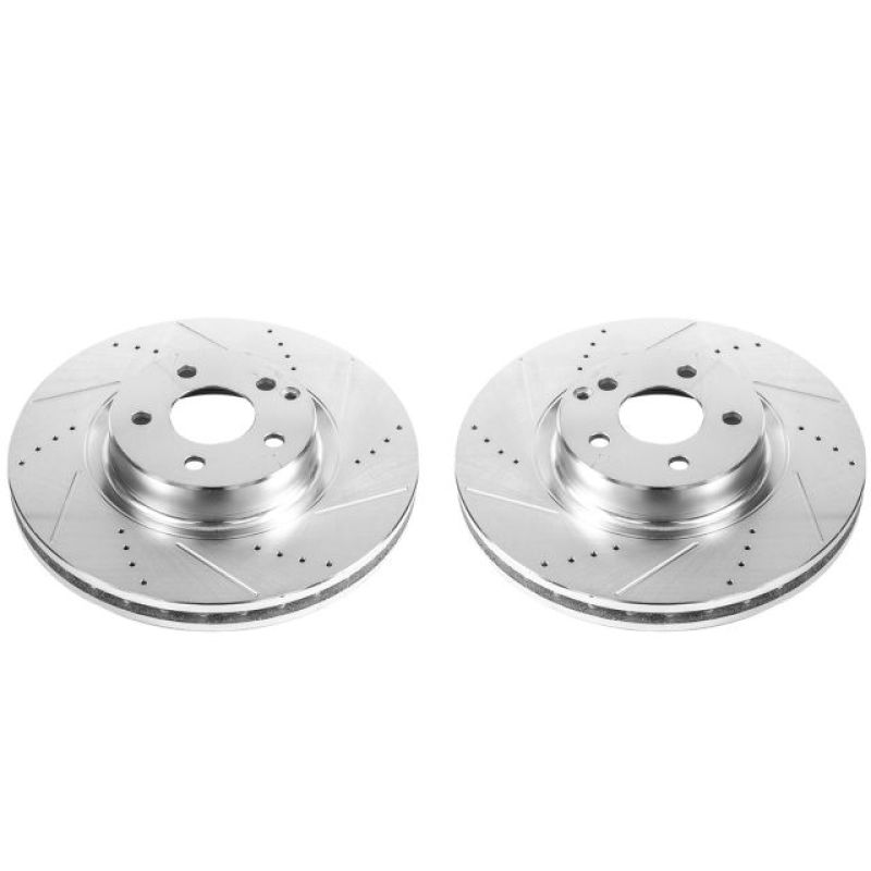 Power Stop 07-09 Mercedes-Benz E350 Front Evolution Drilled & Slotted Rotors - Pair Brake Rotors - Slot & Drilled PowerStop