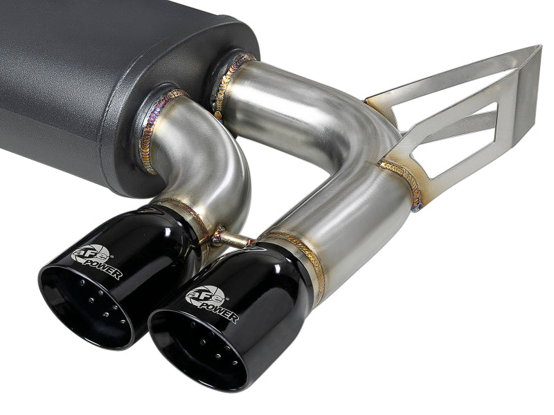 aFe MACH ForceXP 2.5 IN 304 Stainless Steel Cat-Back Exhaust System w/ Black Tips 01-06 BMW M3 (E46) Catback aFe