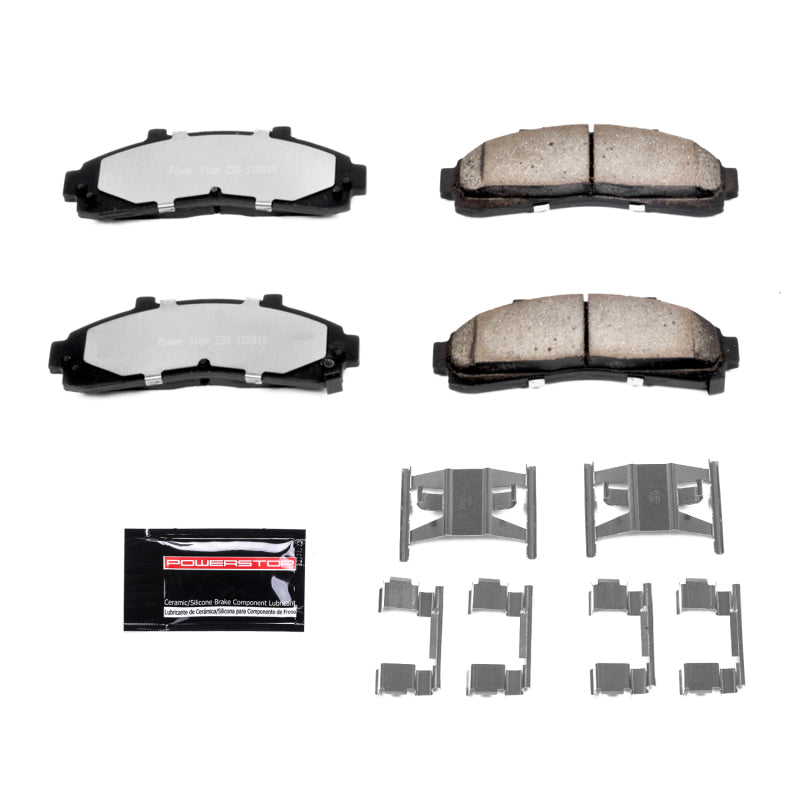 Power Stop 95-01 Ford Explorer Front Z36 Truck & Tow Brake Pads w/Hardware Brake Pads - Performance PowerStop