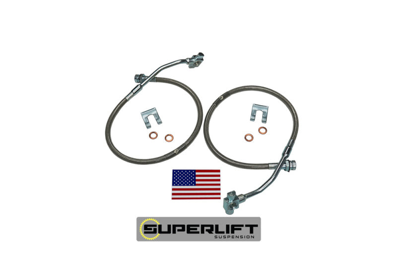 Superlift 79-86 GM Pickup/Blazer/Suburban w/ 4-6in Lift Kit (Pair) Bullet Proof Brake Hoses Brake Line Kits Superlift