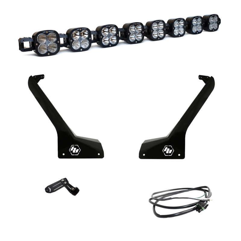 Baja Designs Jeep JL/JT Roof Bar LED Light Kit 8 XL Linkable w/ Upfitter Light Bars & Cubes Baja Designs