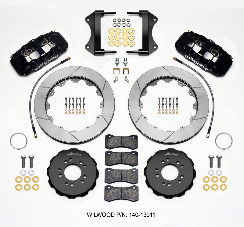 Wilwood AERO6 Front Hat Kit 15.00 2014-up Corvette C7 w/Lines Big Brake Kits Wilwood