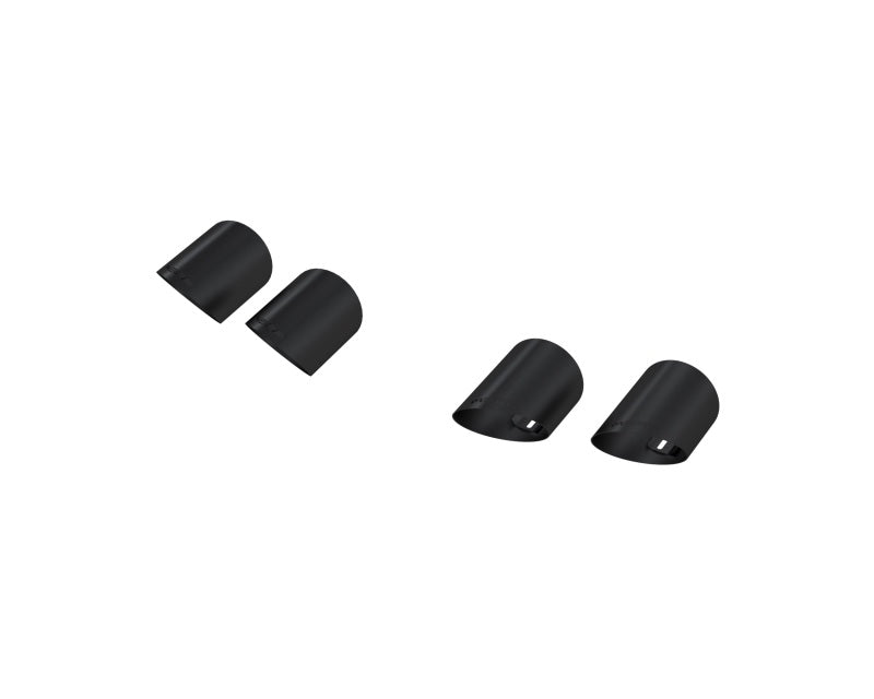 MBRP 15-24 Ford Mustang T304 SS 4in OD / 6.5in Length Quad Tip Cover Kit - Black Tip Tips MBRP
