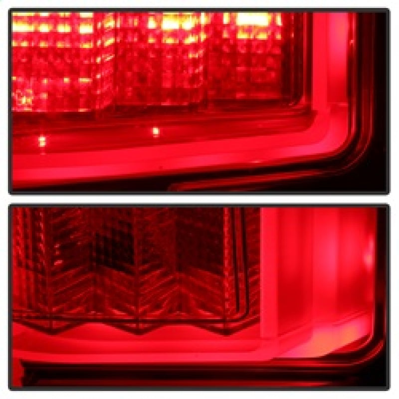 Spyder Ford F150 2015-2017 Light Bar LED Tail Lights - Red Clear ALT-YD-FF15015-LBLED-RC Tail Lights SPYDER