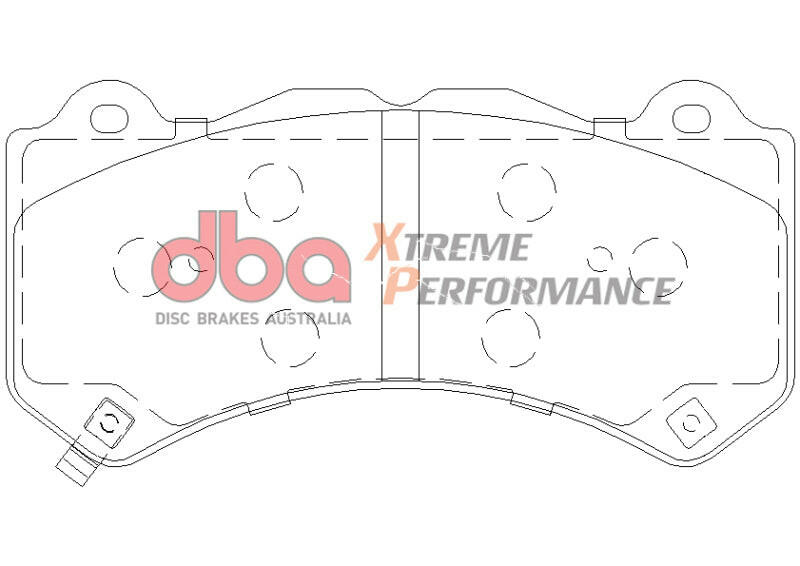 DBA 07-22 Nissan GT-R R35 XP Performance Front Brake Pads Brake Pads - Performance DBA