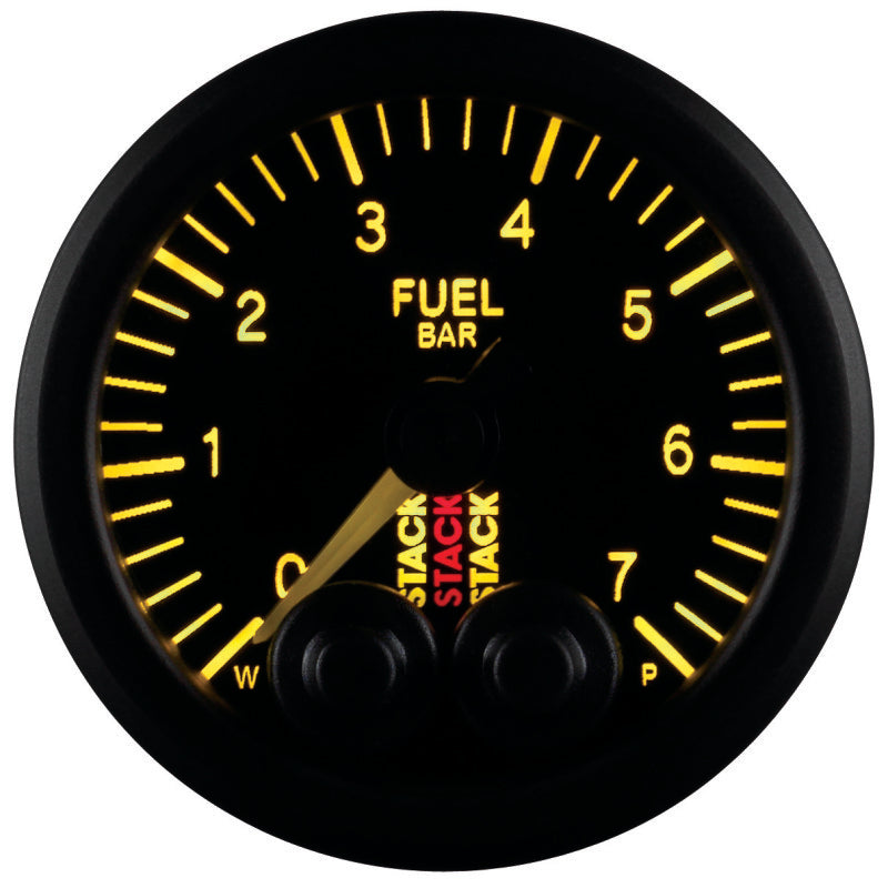 Autometer Stack 52mm 0-7 Bar M10 Male Pro-Control Fuel Pressure Gauge - Black Gauges AutoMeter
