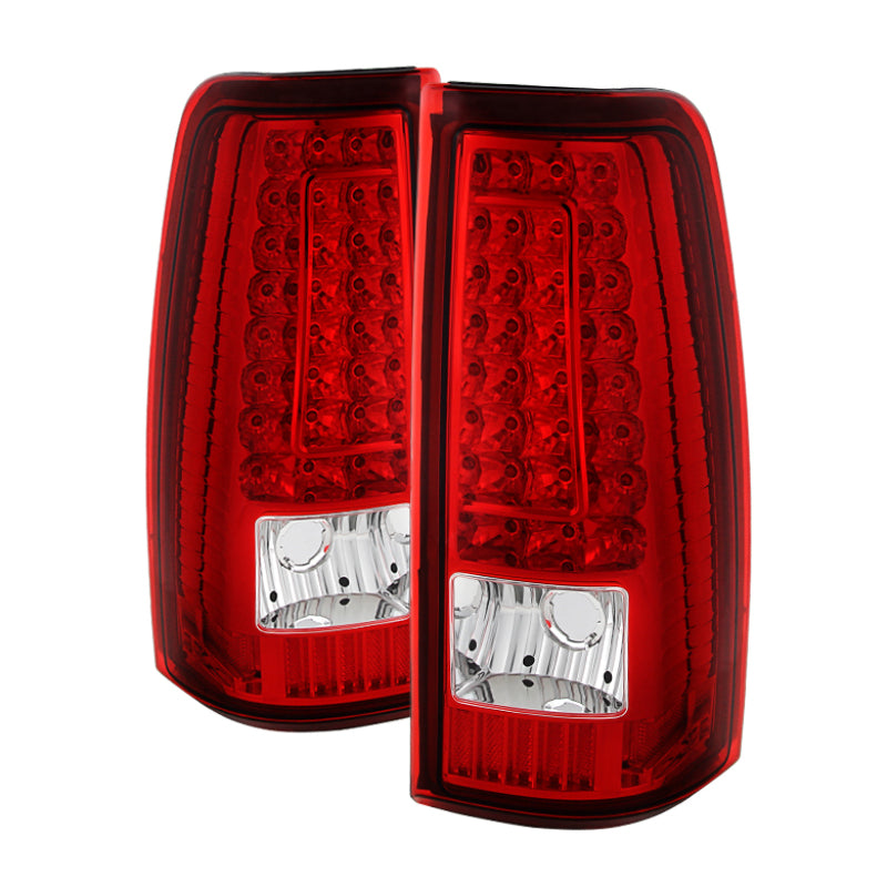 xTune Chevy Silverado 1500/2500/3500 99-02 Version 2 LED Tail Lights Red Clear ALT-ON-CS99-G2-LED-RC Tail Lights SPYDER