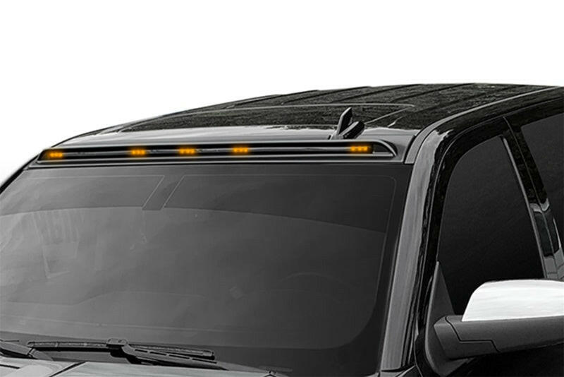 AVS 16-19 Toyota Tacoma Aerocab Marker Light - Black Stone/Bug Deflectors AVS