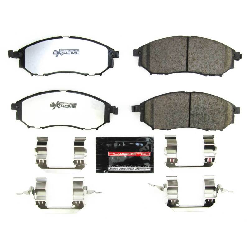 Power Stop 06-12 Infiniti FX35 Front Z26 Street Brake Pads w/Hardware Brake Pads - Performance PowerStop