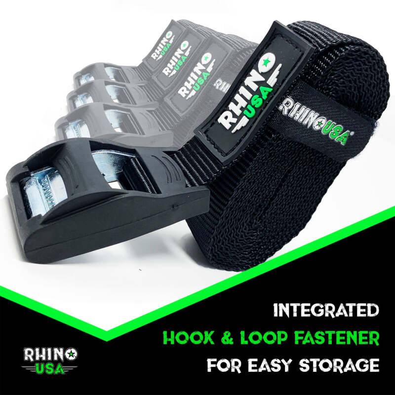 Rhino USA Lashing Straps 1In X 12Ft - Set Of 4 Tow Straps Rhino USA