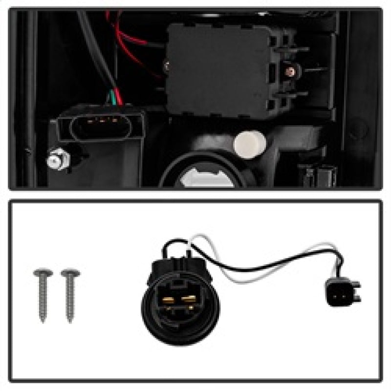 Spyder Dodge Ram 07-08 1500 Version 2 LED Tail Lights - Red Clear ALT-YD-DRAM06V2-LED-RC Tail Lights SPYDER