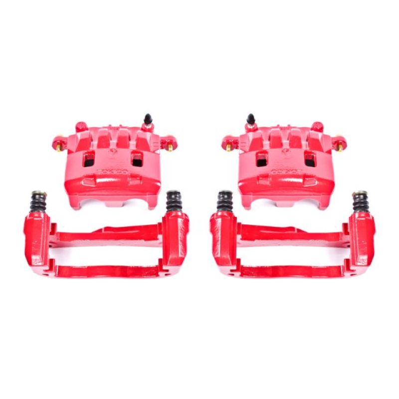 Power Stop 05-06 Saab 9-2X Front Red Calipers w/Brackets - Pair Brake Calipers - Perf PowerStop
