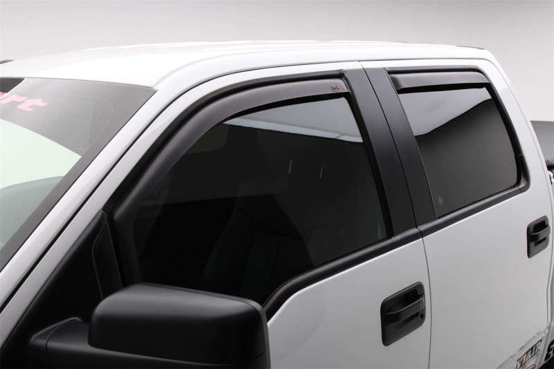 EGR 04-13 Ford F150 Crew Cab In-Channel Window Visors - Set of 4 - Matte (573395) Wind Deflectors EGR