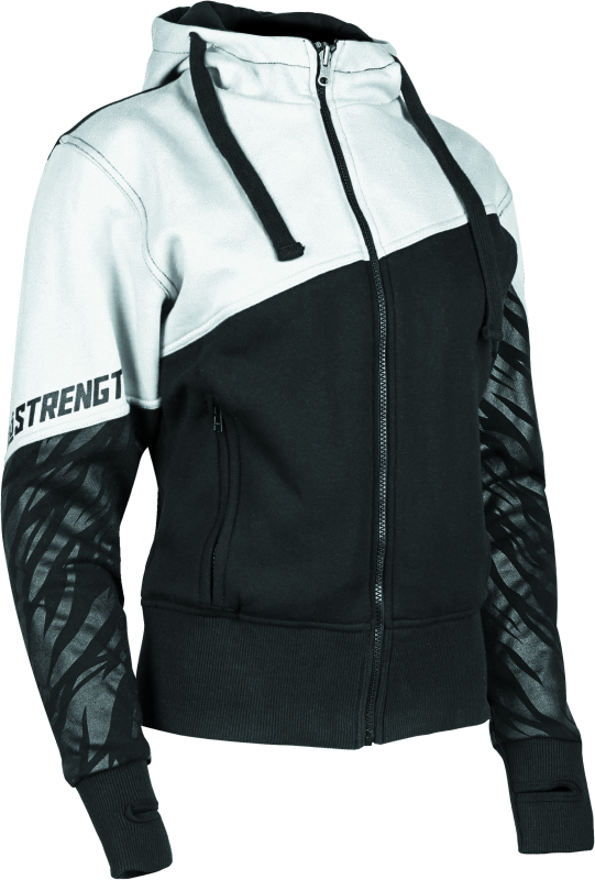 Speed and Strength Cat Outa Hell Hoody White/Black Womens - 4XL Sweatshirts Speed and Strength