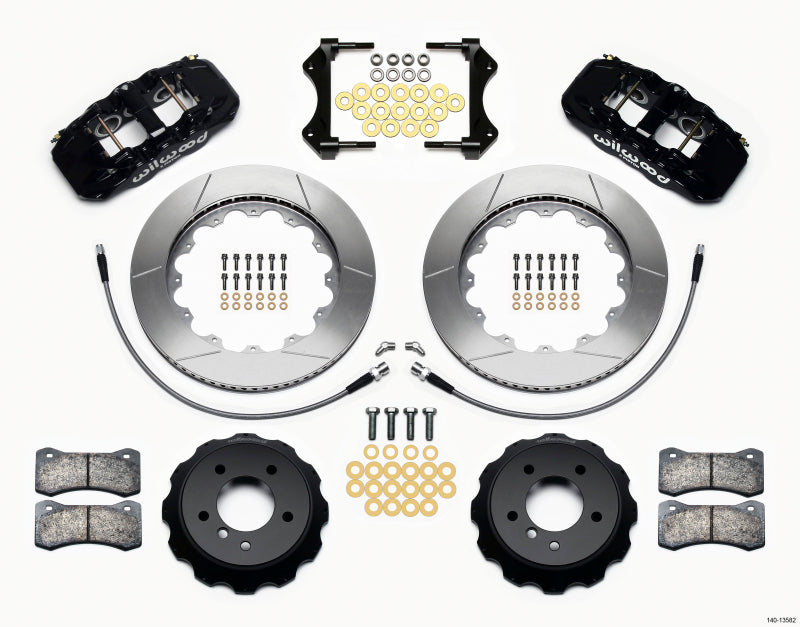 Wilwood AERO6 Front Hat Kit 14.00 2007-2011 BMW E90 Series w/Lines Big Brake Kits Wilwood