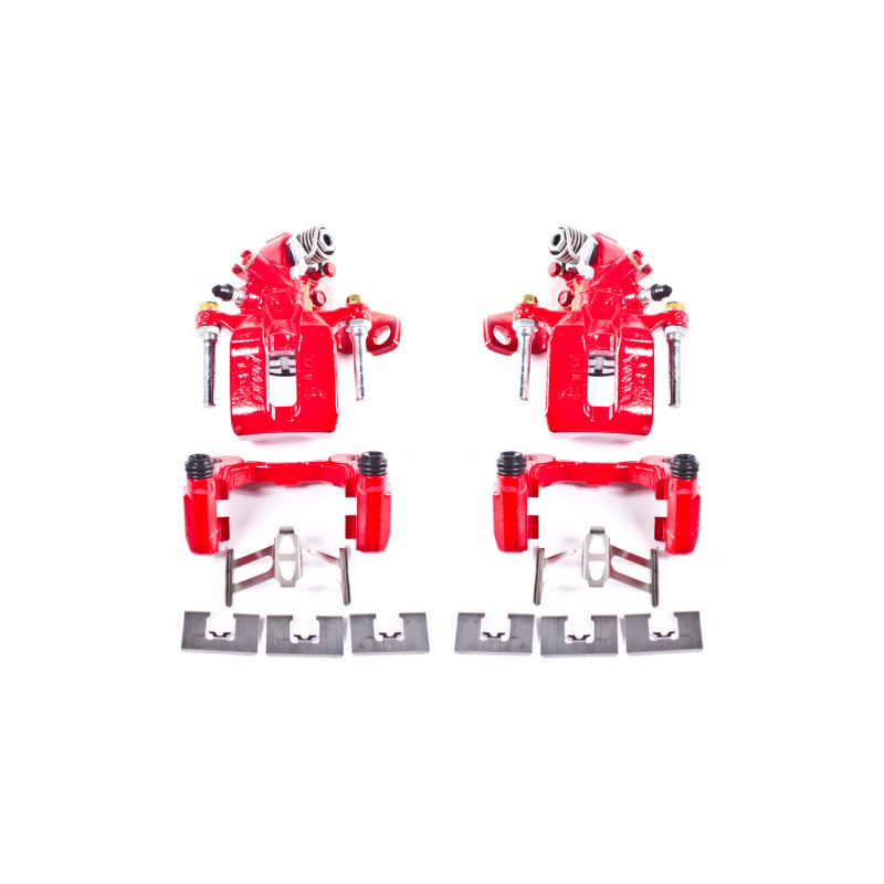 Power Stop 06-11 Acura CSX Rear Red Calipers w/Brackets - Pair Brake Calipers - Perf PowerStop