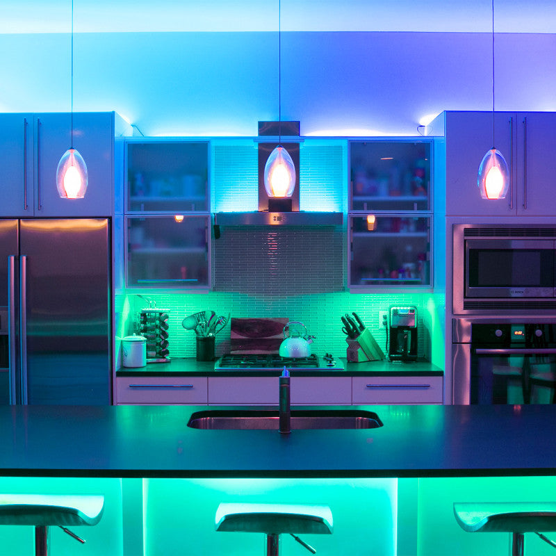 XK Glow Tubes Million Color XKCHROME App Controlled Home Indoor & Outdoor LED Light Kit 8x12In Light Bars & Cubes XKGLOW