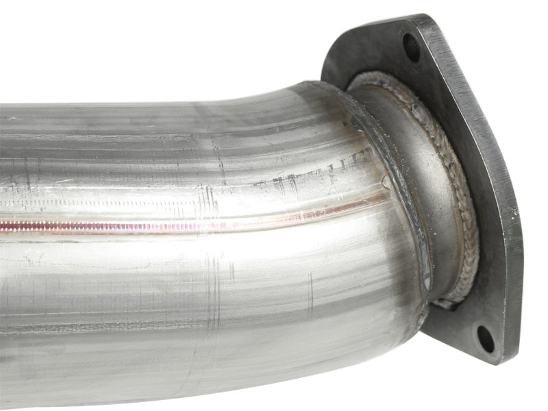 aFe MACHForce XP Exhaust 5in DPF-Stainless, GM Diesel Trucks 07.5-10 V8-6.6L 9(td) LMM DPF Back aFe