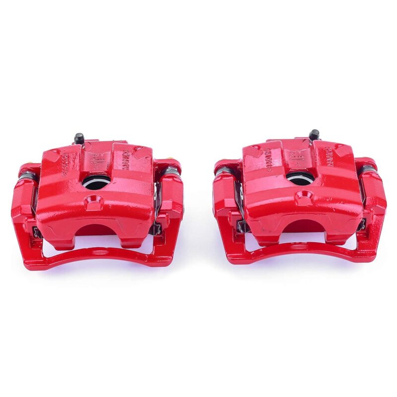 Power Stop 08-09 Cadillac CTS Rear Red Calipers w/Brackets - Pair Brake Calipers - Perf PowerStop