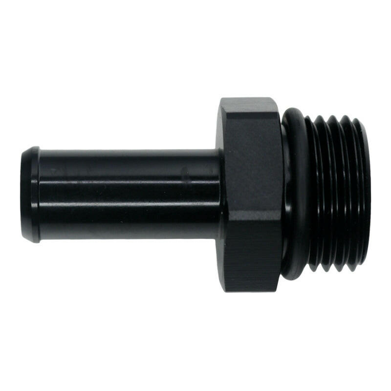 DeatschWerks 10AN ORB Male to 1/2in Male Barb Fitting - Anodized Matte Black Fittings DeatschWerks