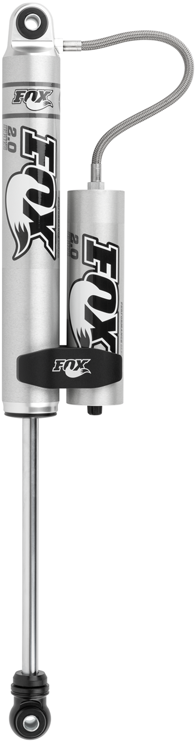 Fox 2.0 Performance Series 10.1in. Smooth Body R/R Shock Aluminum / Std Travel / Eyelet Ends - Black Shocks and Struts FOX
