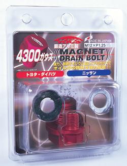 Project Kics Toyota/Daihatsu/Nissan Red Magnetic Drain Bolt - M12X1.25 Drain Plugs Project Kics