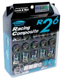 Project Kics 12X1.50 Black R26 Lug Nuts - 16+4 Lug Nuts Project Kics