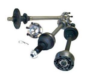 DSS 06-09 Subaru Legacy Spec B With R180 STI Differential Level 5 Axle/Hub Kit SU50 Hardware - Singles Driveshaft Shop