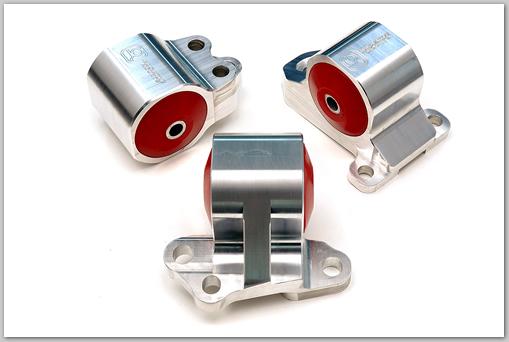 Innovative 92-95 Civic B/D Series Silver Aluminum Mounts 60A Bushings (3 Bolt) Engine Mounts Innovative Mounts