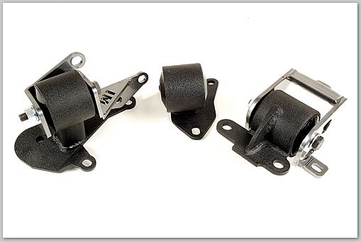 Innovative 96-00 Civic H-Series Black Steel Mounts 75A Bushings Engine Mounts Innovative Mounts