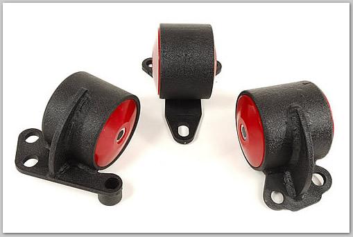 Innovative 92-95 Civic B/D Series Black Steel Mounts 60A Bushings (2 Bolt) Engine Mounts Innovative Mounts