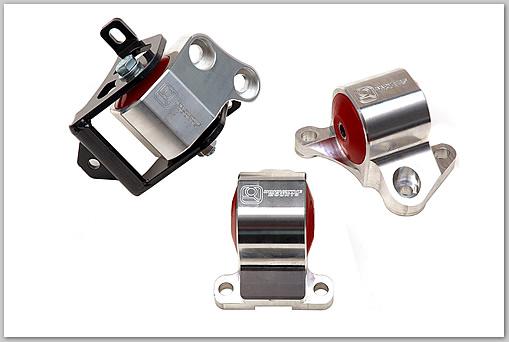 Innovative 96-00 Civic B/D Series Silver Aluminum Mounts 85A Bushings (2 Bolt) Engine Mounts Innovative Mounts